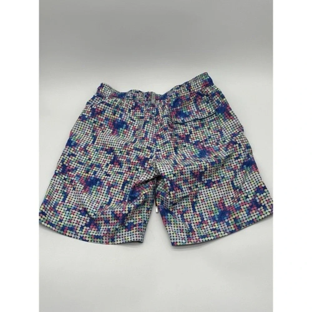 Bugatchi Uomo Mens Multicolor Dot Pixel Print Swim‎ Trunks Mesh Lined Shorts M